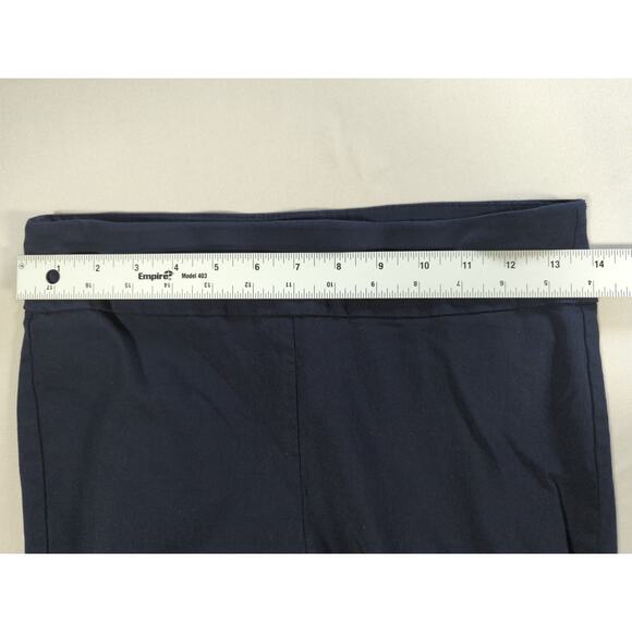 Van Heusen Womens 4 Black Stretch Dress Pants Ankle Slit Trim Career Work - Picture 8 of 13